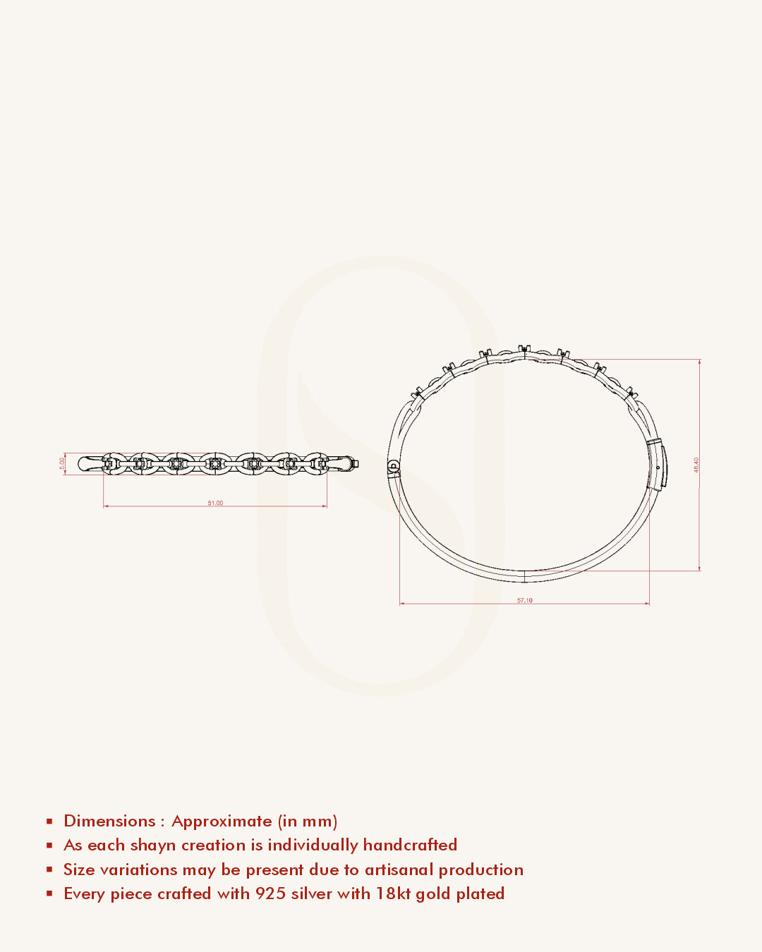 Oval Link Diamond Bracelet