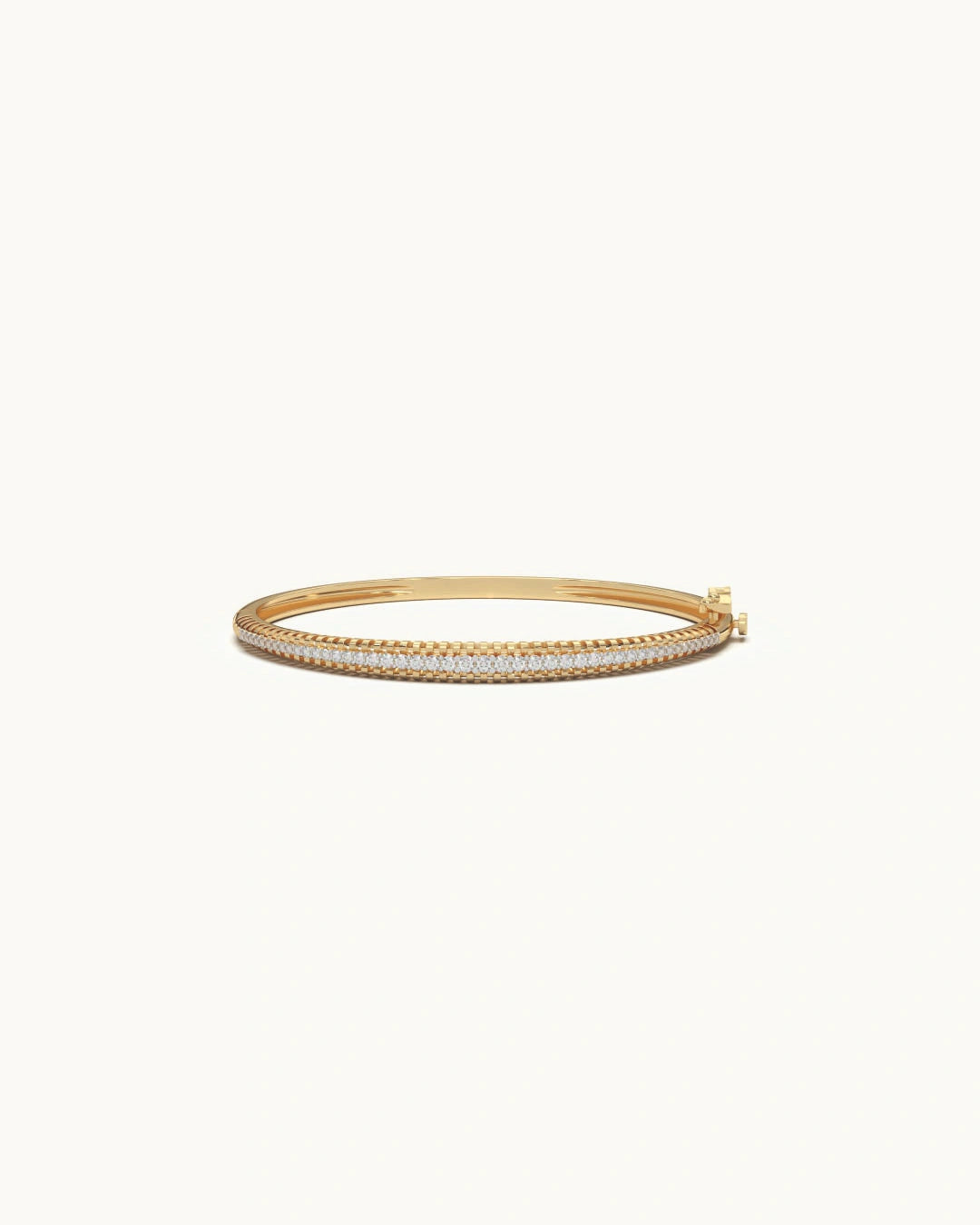 Diamond bracelet for women 925 sterling silver 18KT gold vermeil milgrain pavé design