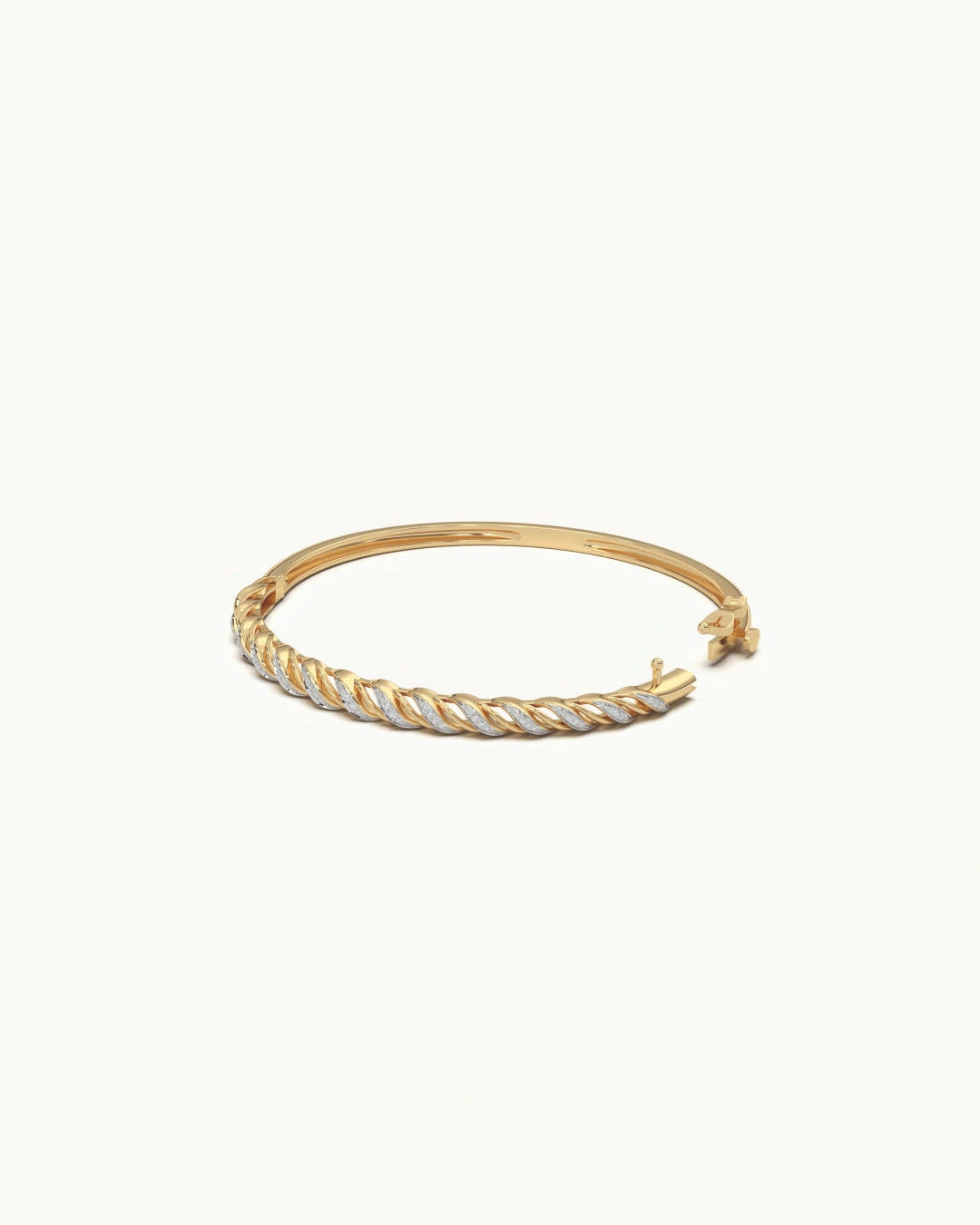 Ribbon Twist Pavé Bracelet