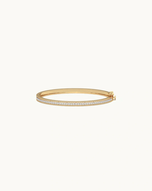Diamond bracelets for ladies 925 sterling silver 18KT gold vermeil channel set design