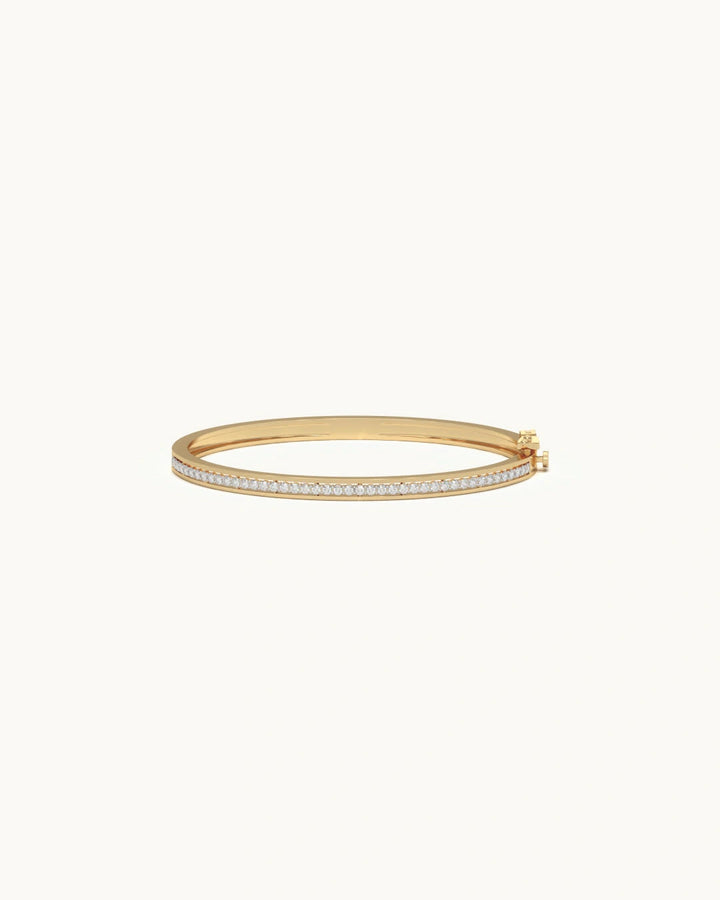 Diamond bracelets for ladies 925 sterling silver 18KT gold vermeil channel set design