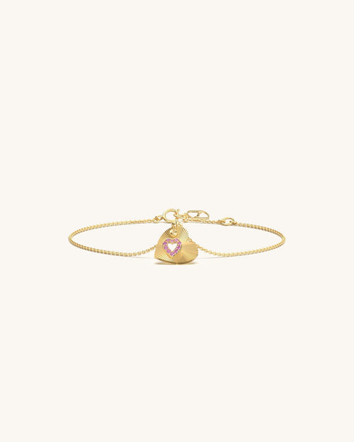 Love bracelet 925 sterling silver 18KT gold vermeil sunburst disc design