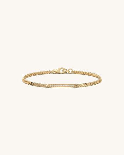Diamond Bar Bracelet