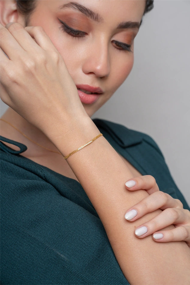 Diamond Bar Bracelet