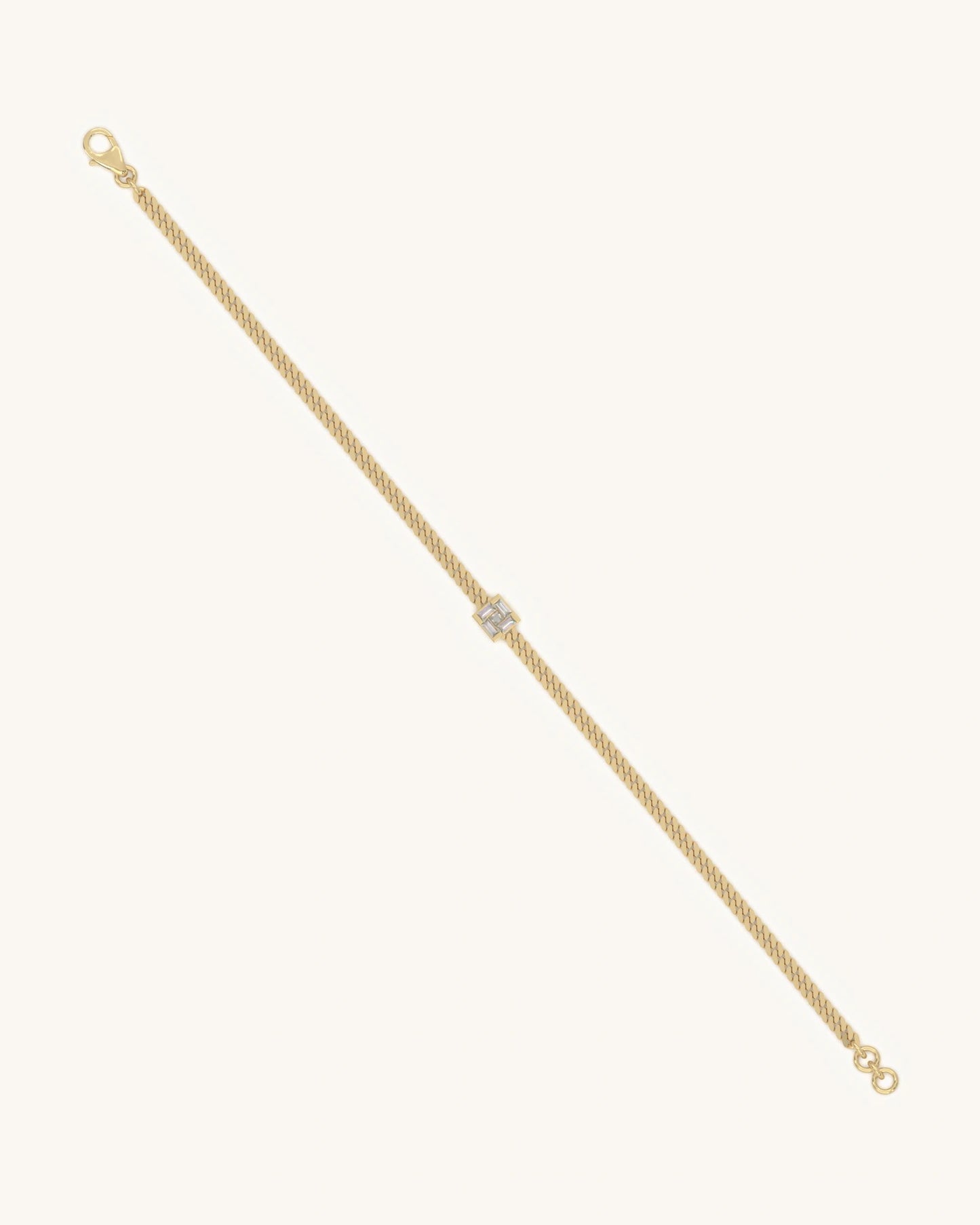 Princess Cut Charm Bracelet