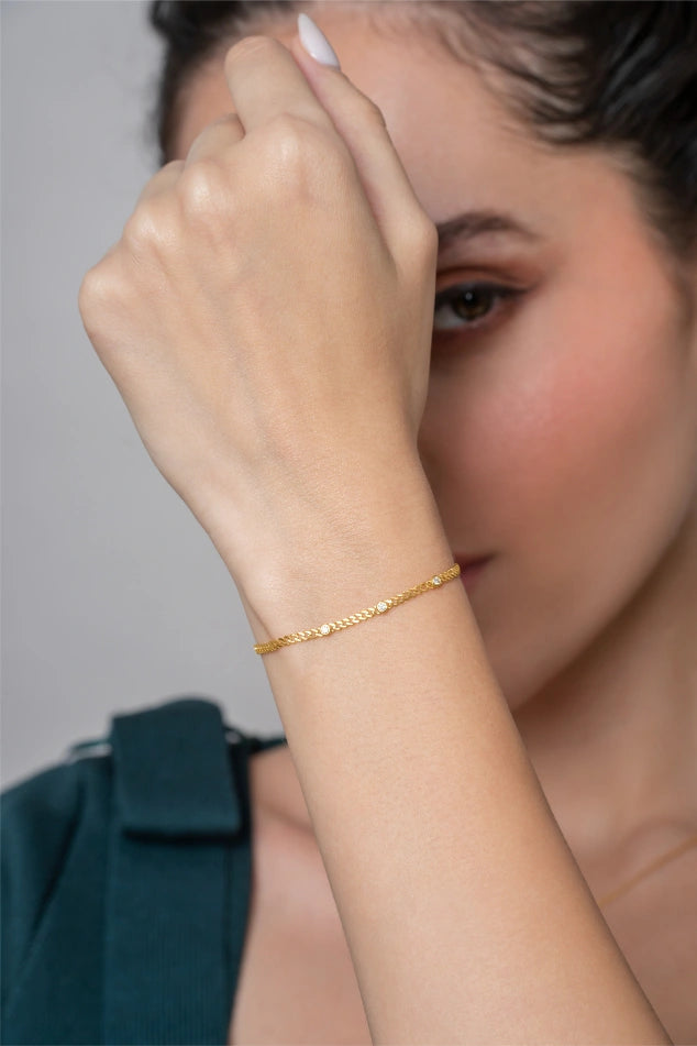 Dainty Diamond Bracelet