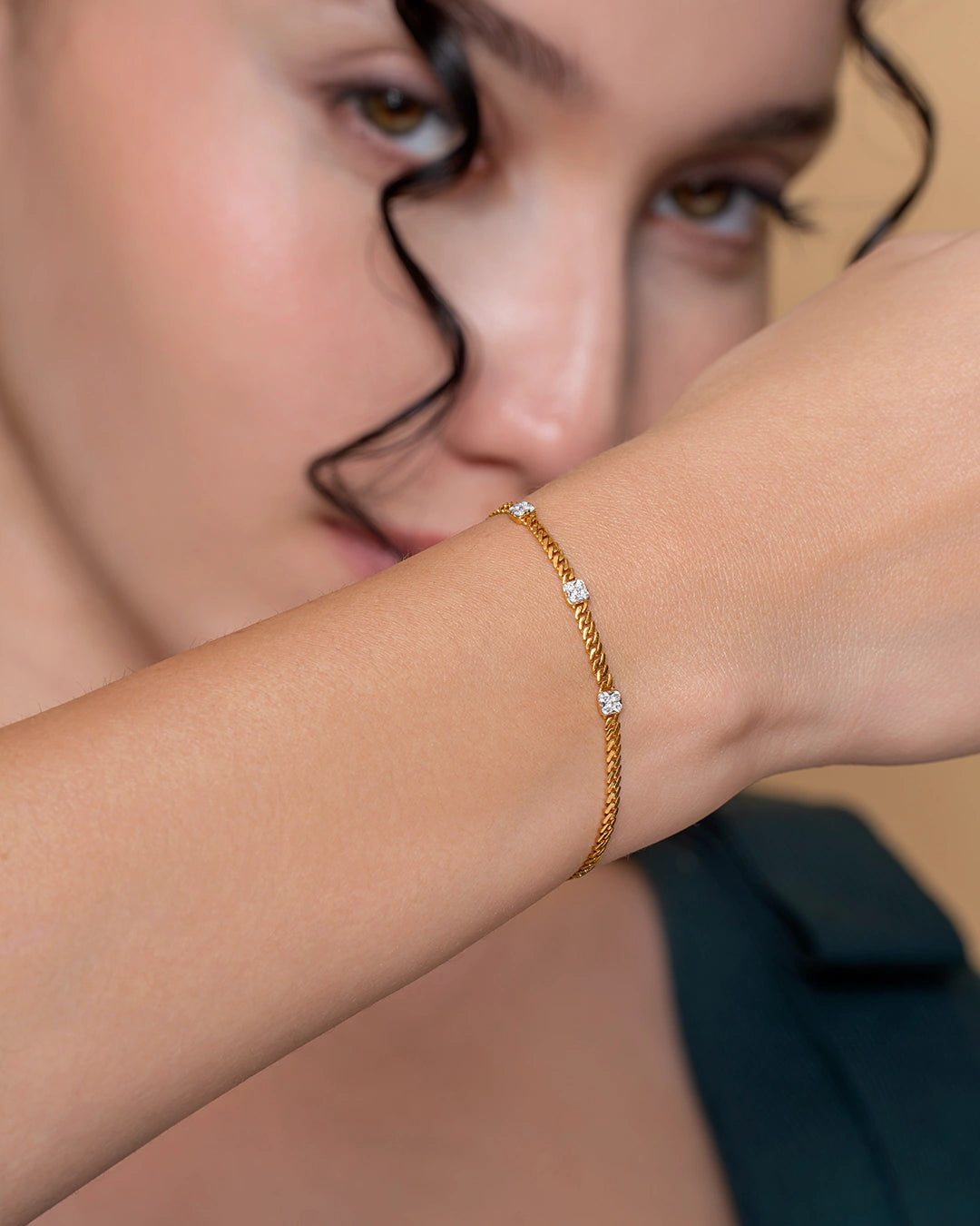 Floral Sparkle Bracelet