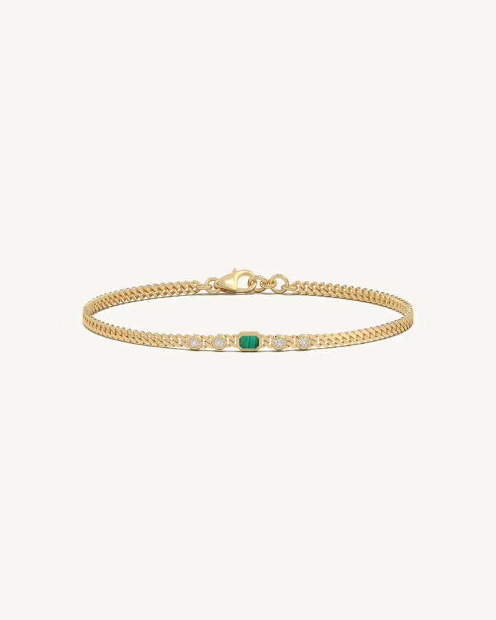 Emerald Glow Link Bracelet