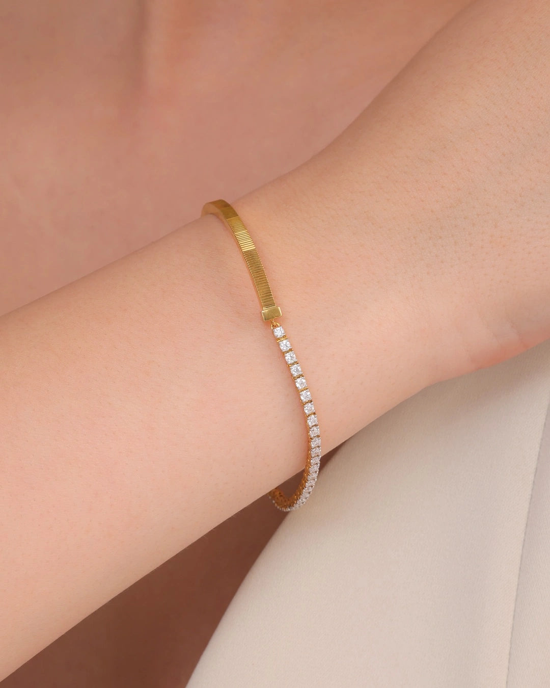 Dual-Texture Bracelet