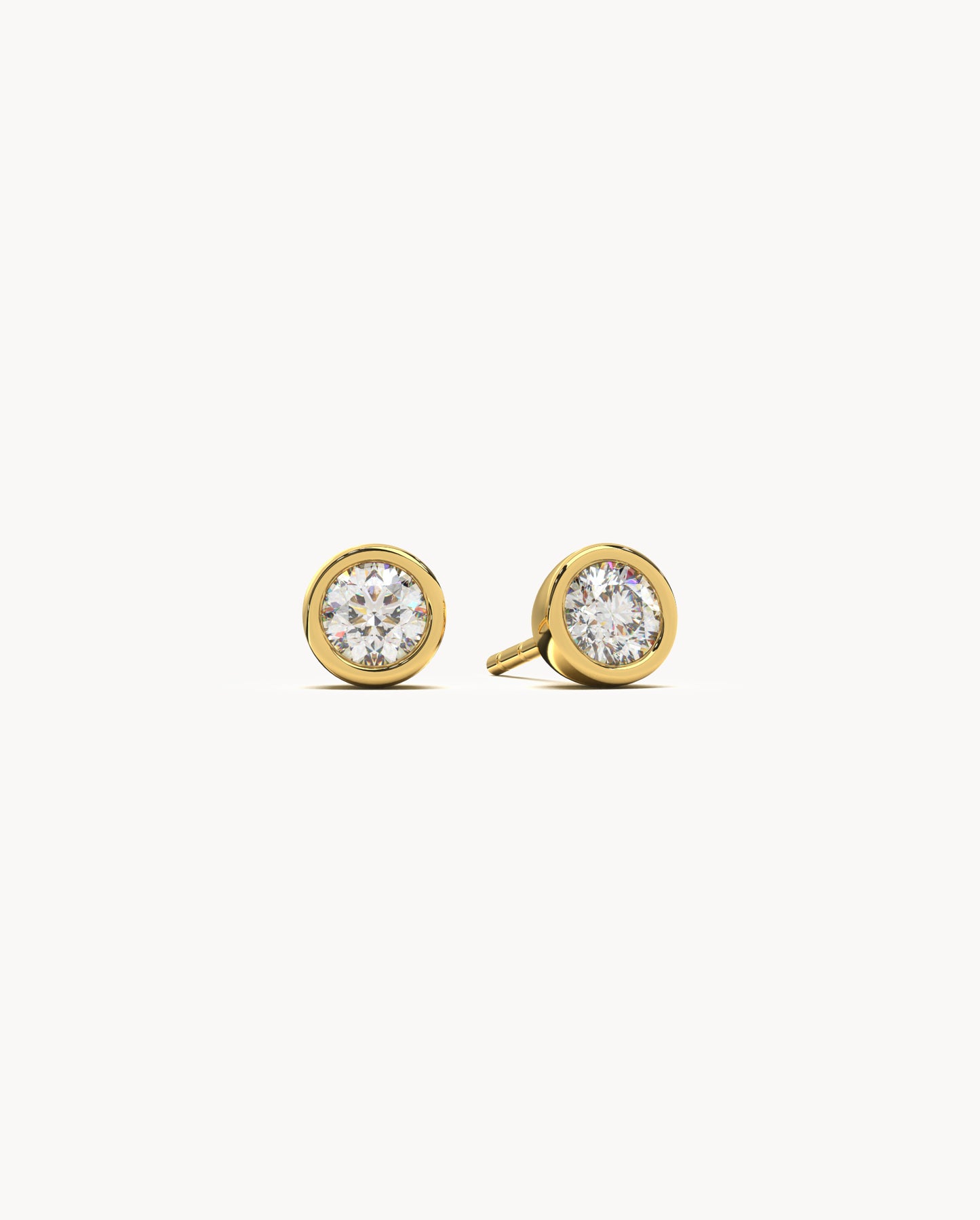 Tiny Diamond Stud Earrings