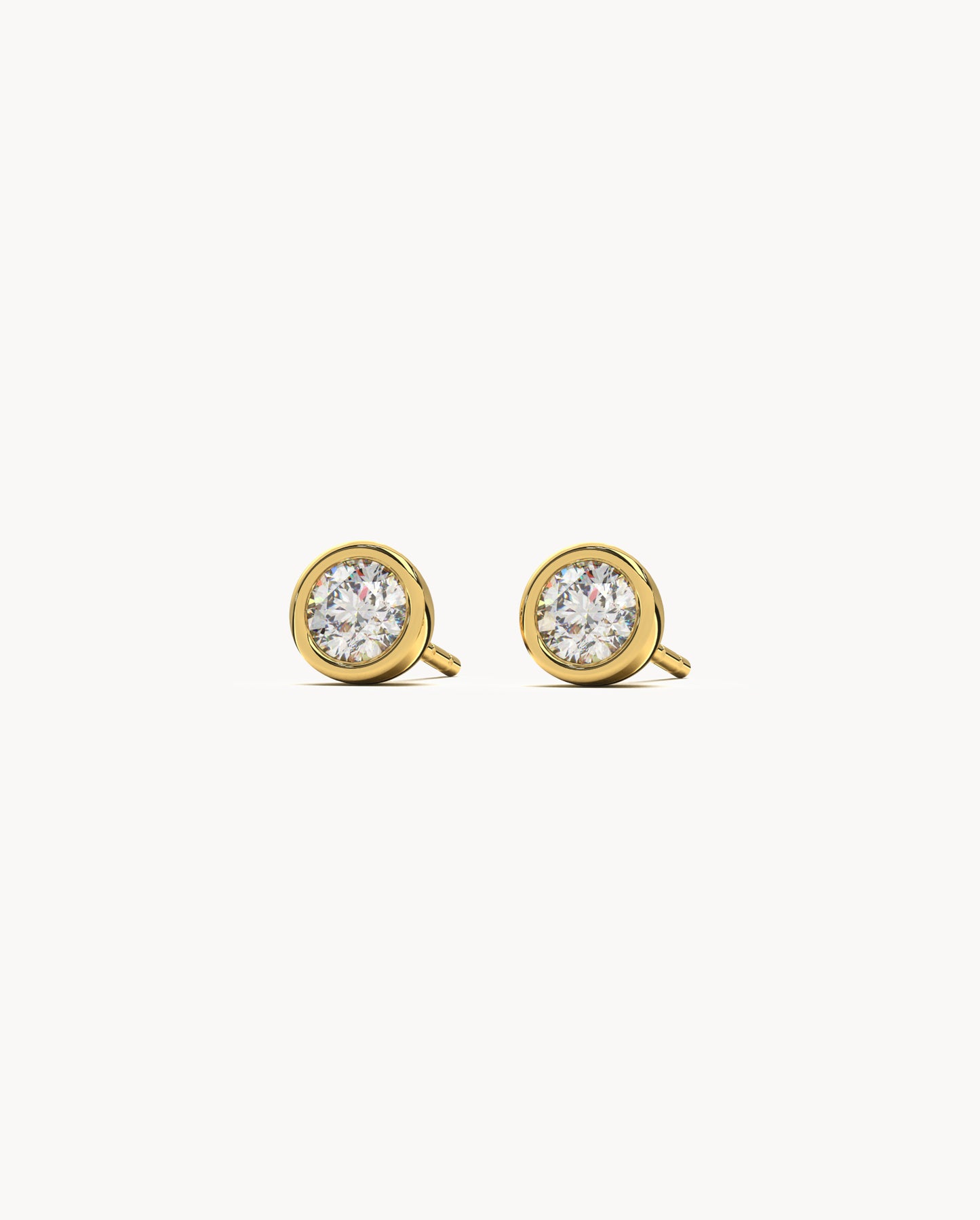 Tiny Diamond Stud Earrings