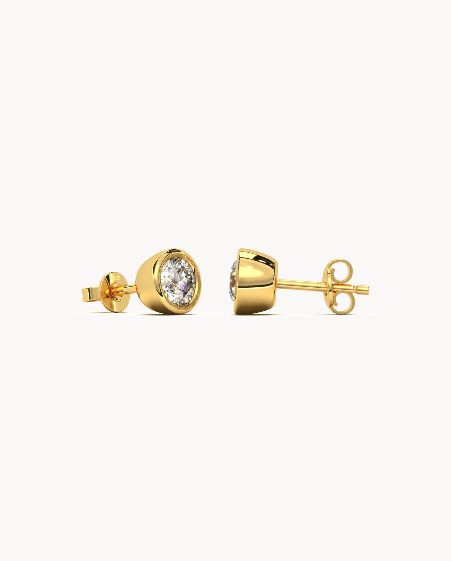 Tiny Diamond Stud Earrings