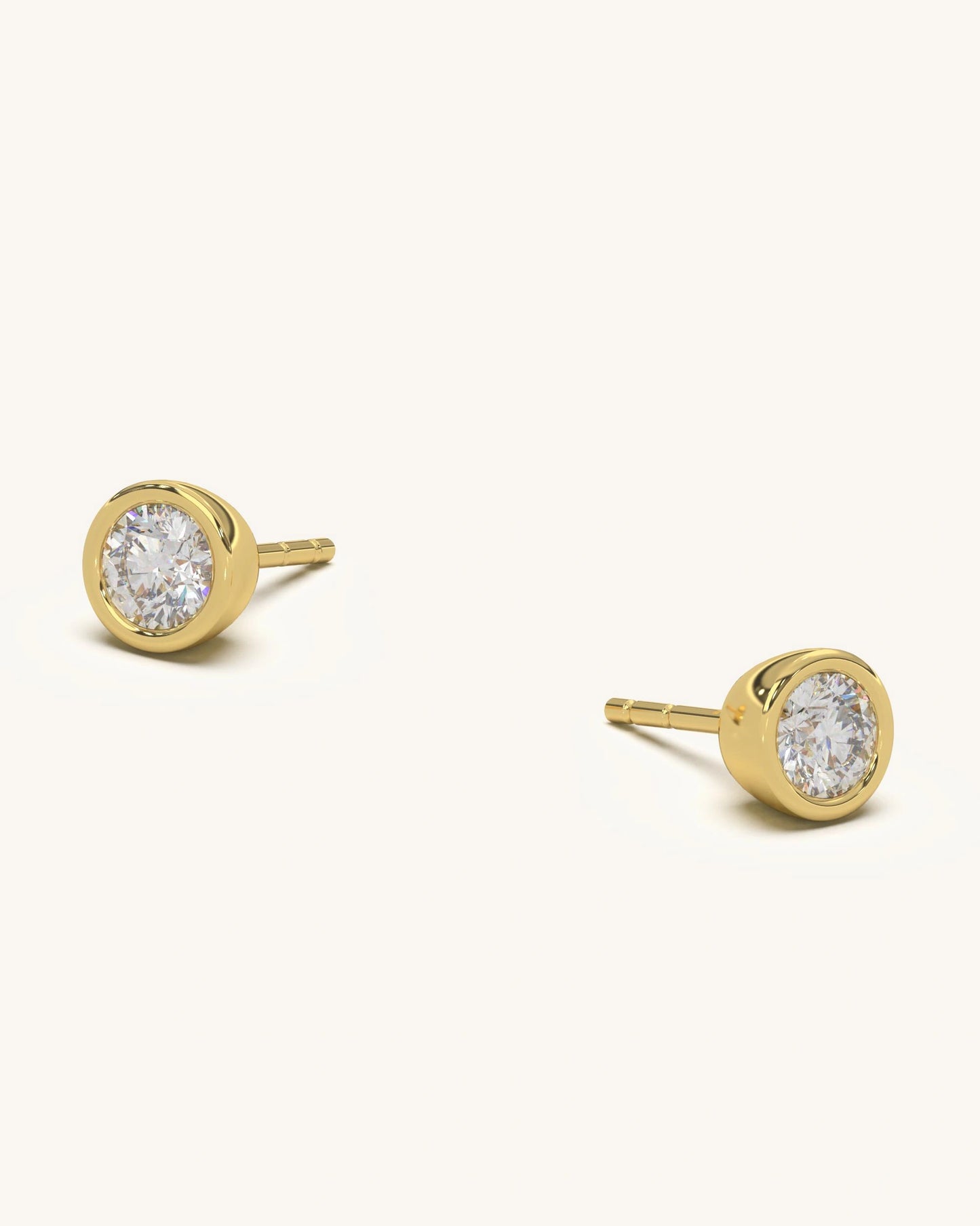 Tiny Diamond Stud Earrings