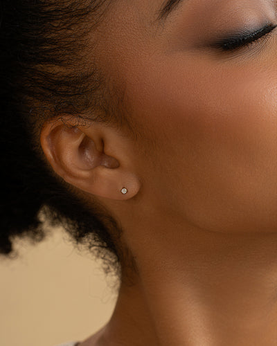 Diamond Dot Earrings