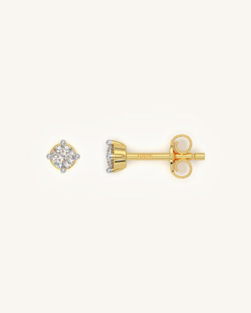 Four Prong Earrings