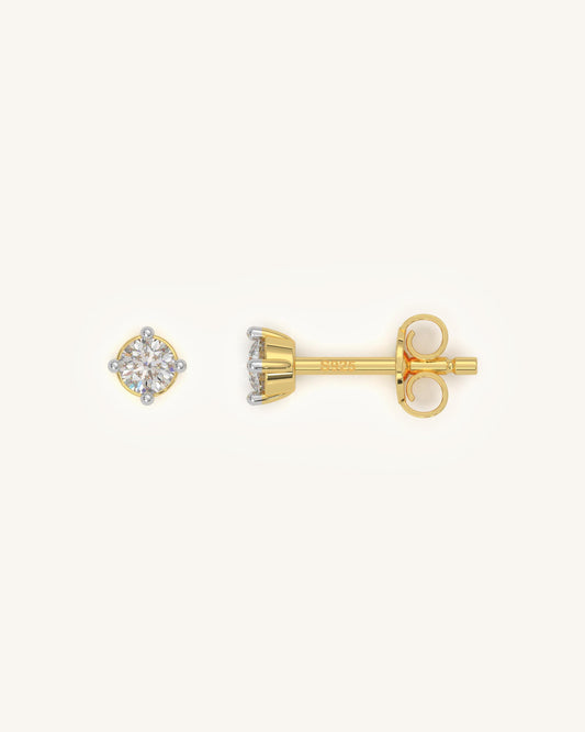 Four Prong Earrings