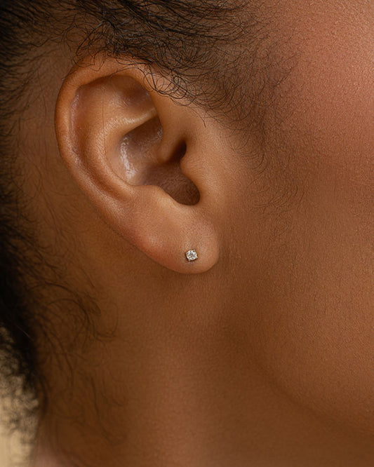 Four Prong Earrings