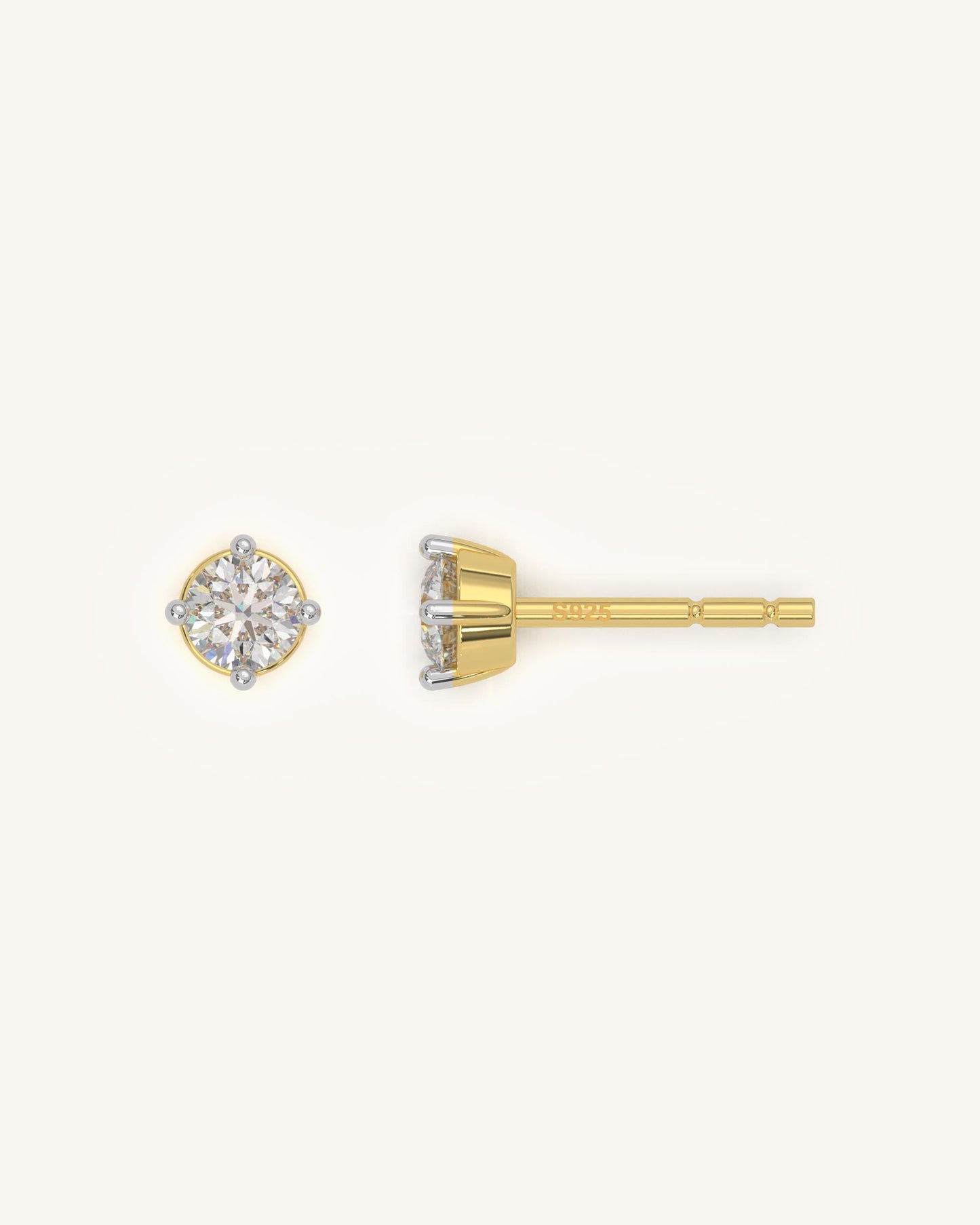 Fine Prong Earrings