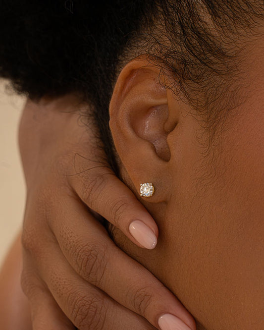 Fine Prong Earrings