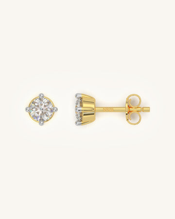 Round Prong Earrings