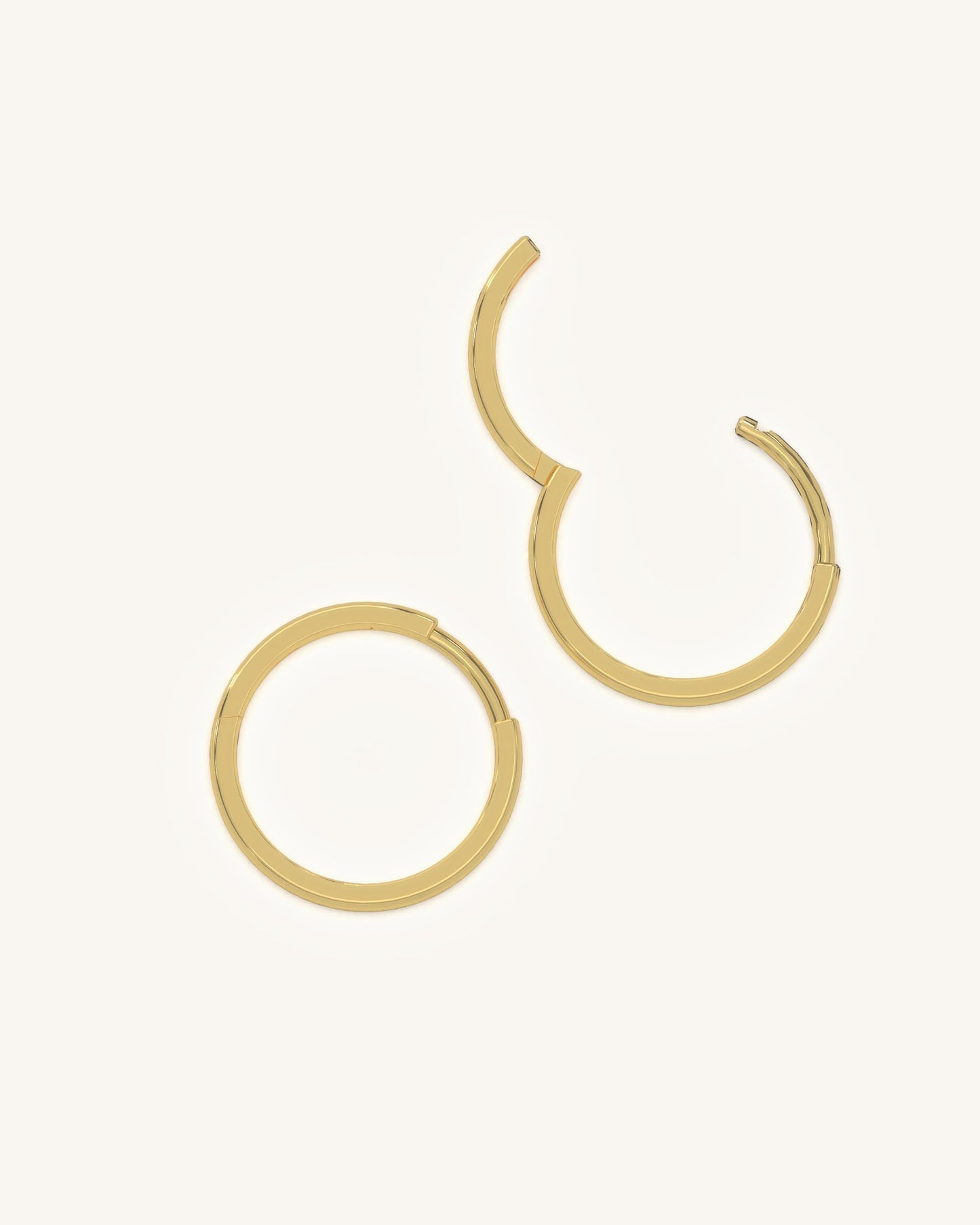 Polished Gold Hoops
