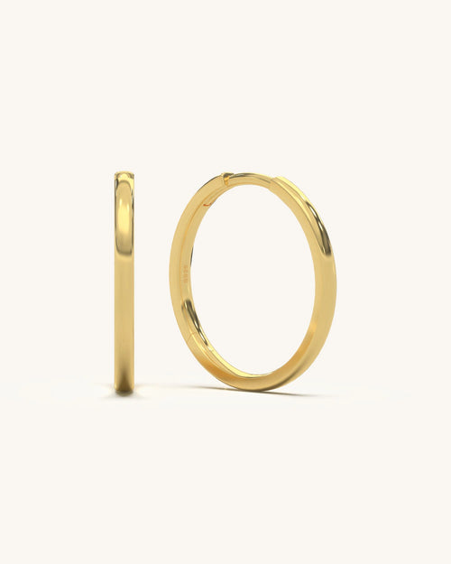 Gold Plated Hoop Earrings
