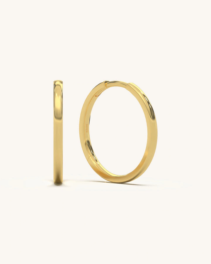 Gold Plated Hoop Earrings