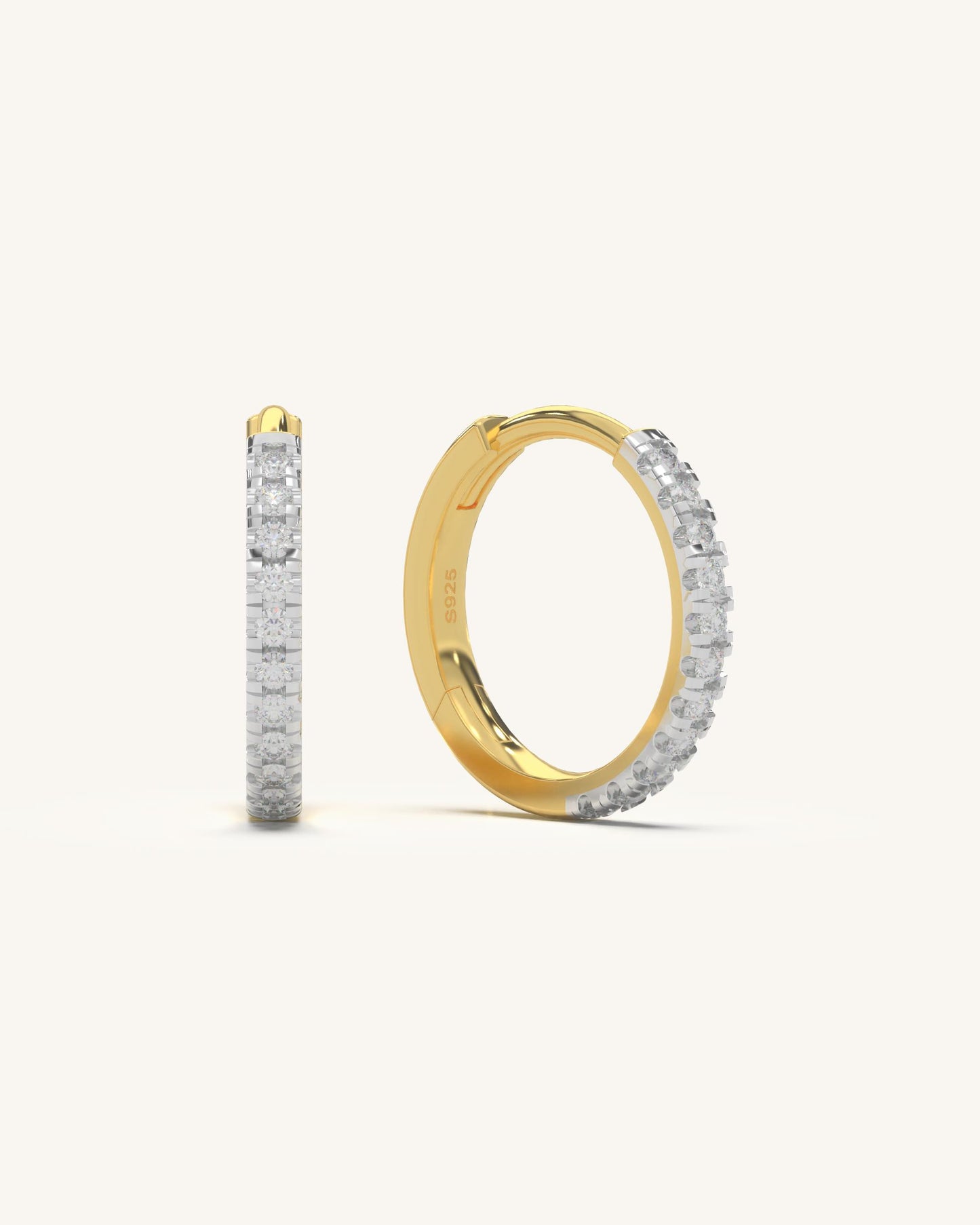 Glam Moissanite Hoops