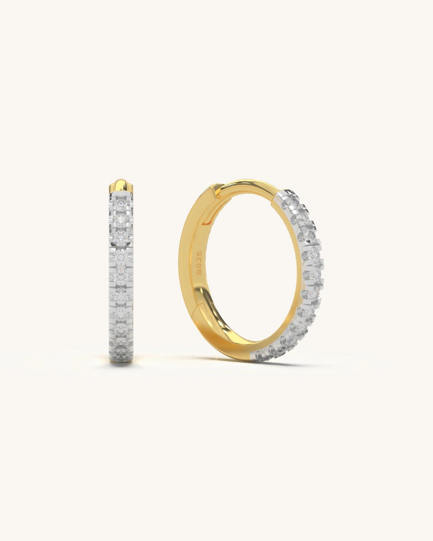 Glam Moissanite Hoops