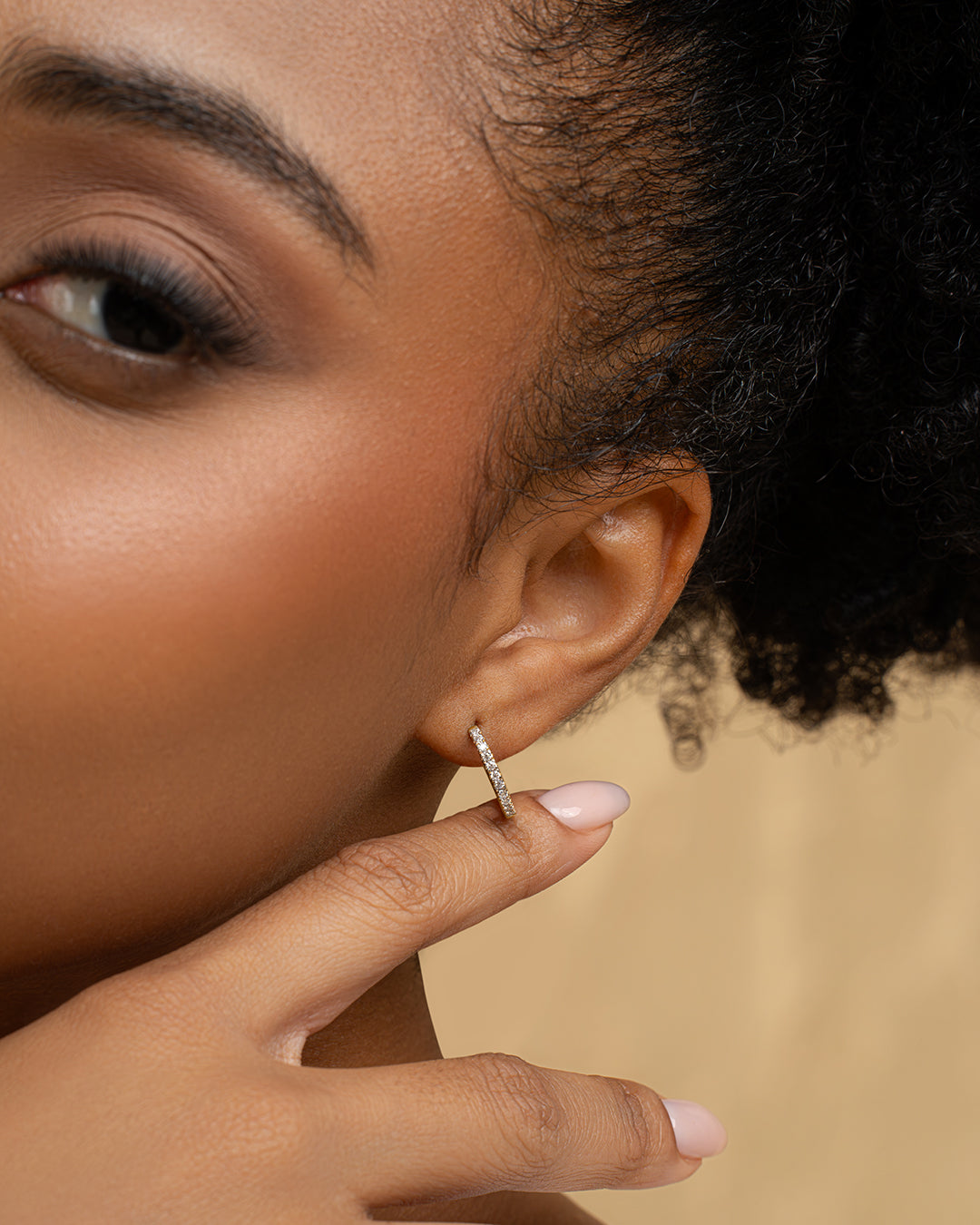 Glam Moissanite Hoops