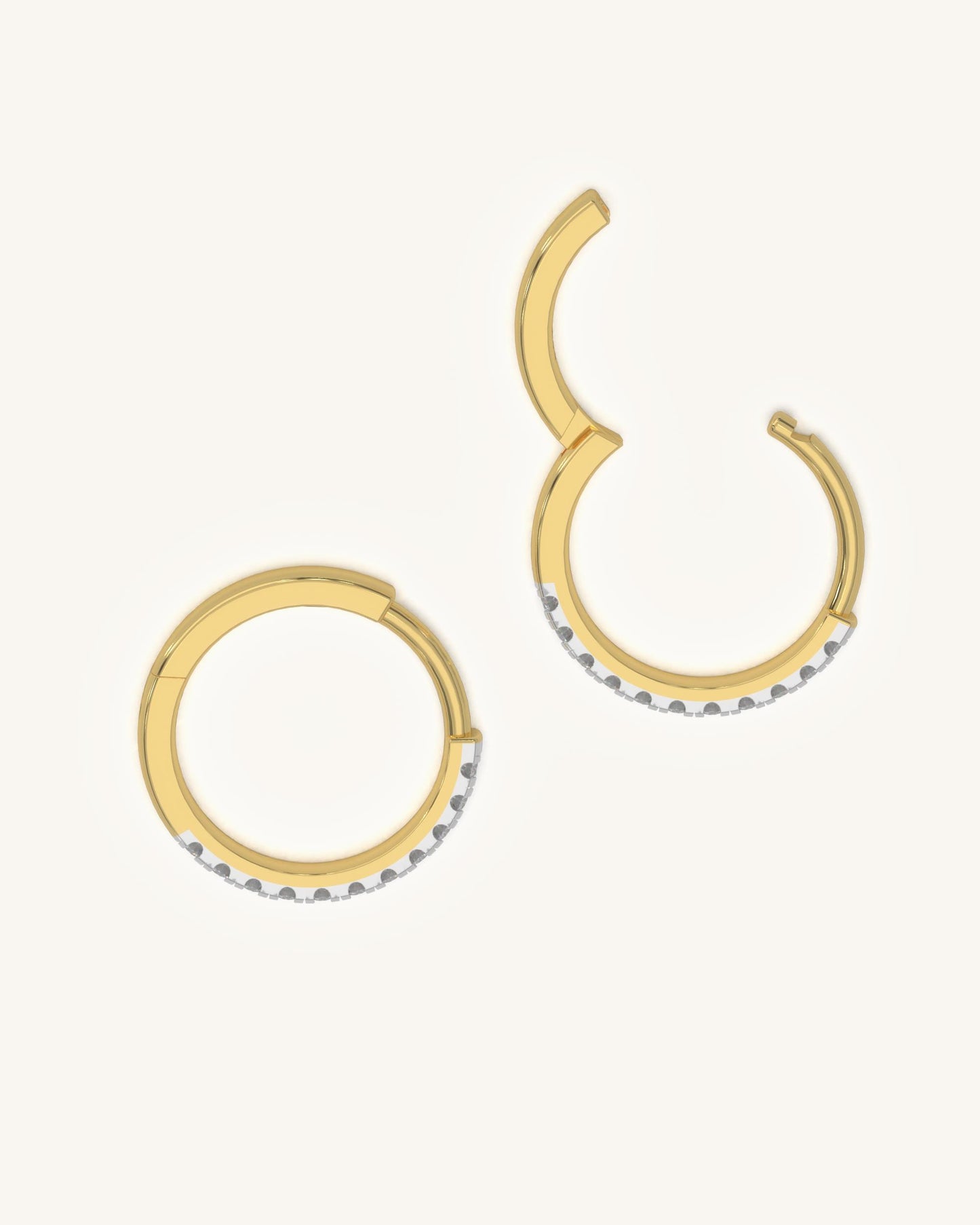Glam Moissanite Hoops