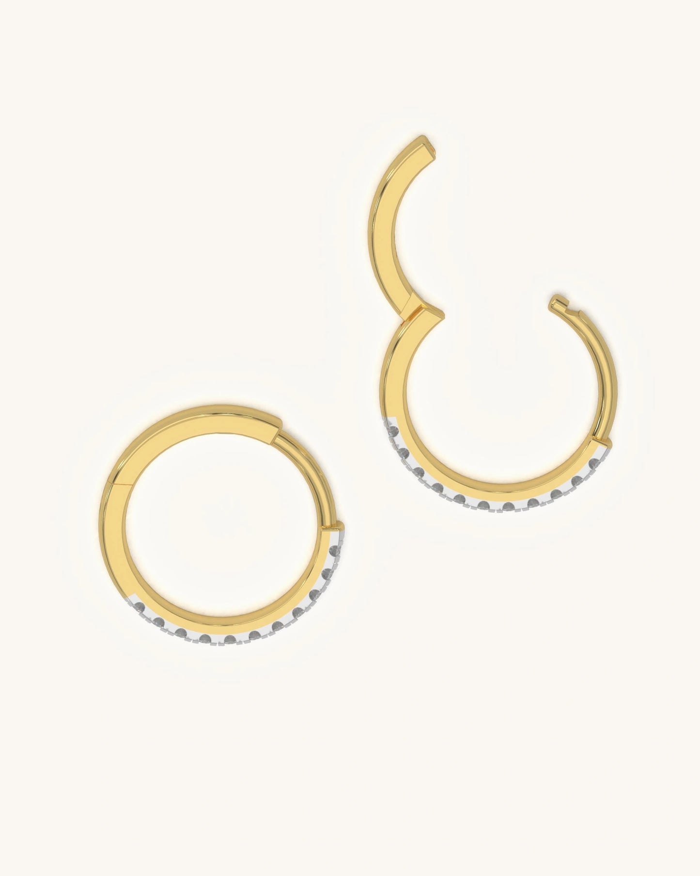 Glam Moissanite Hoops