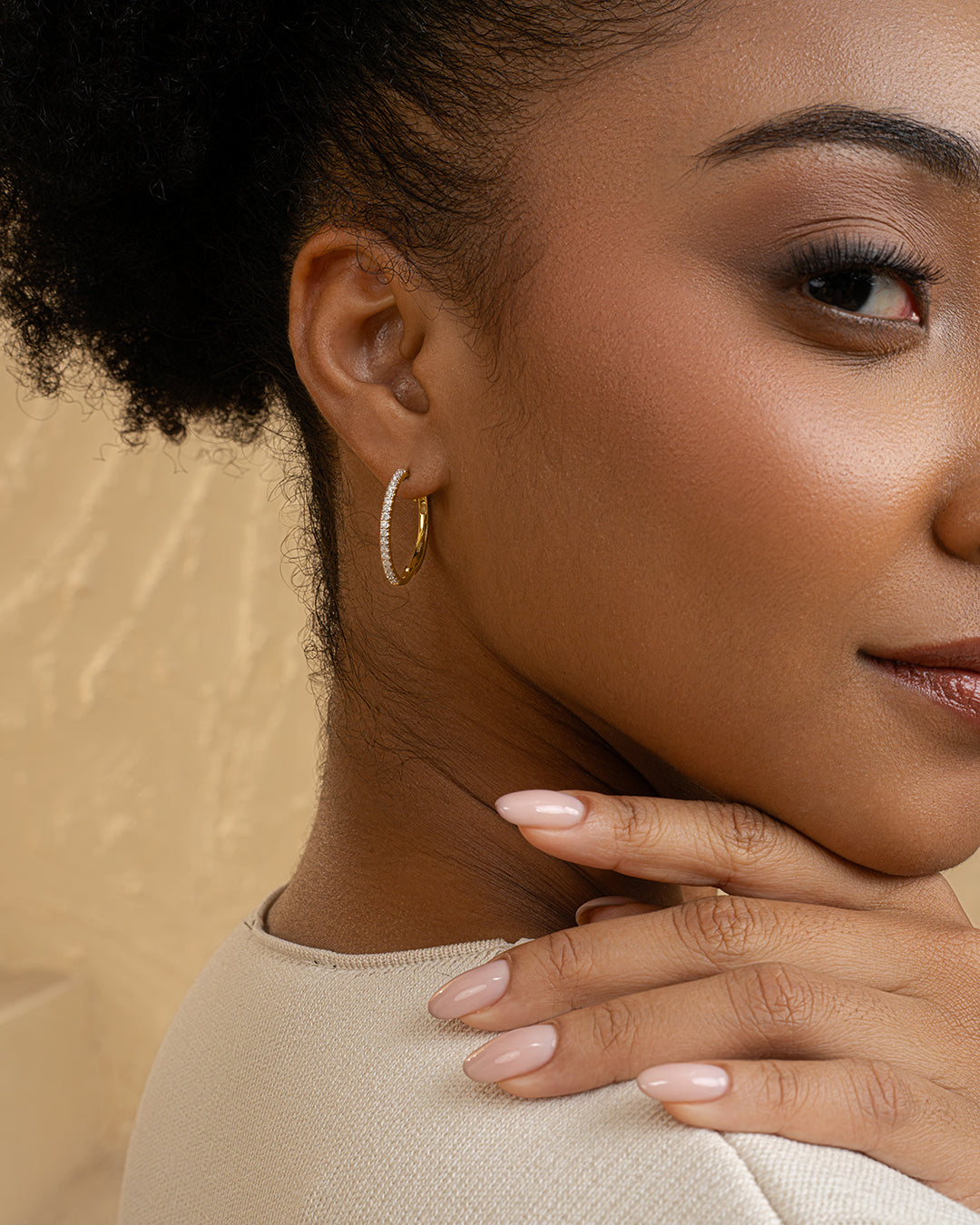 Elegant Shine Hoops