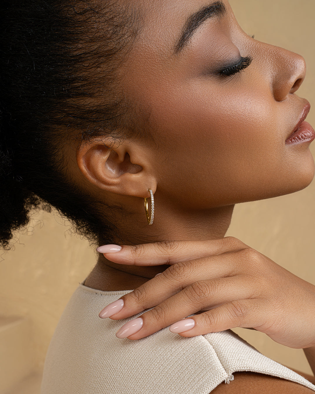 Elegant Shine Hoops
