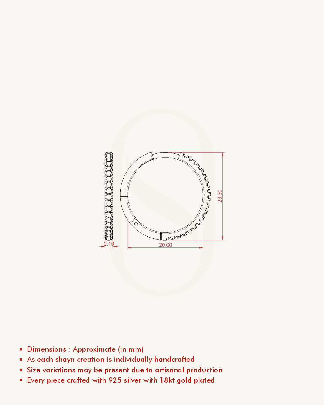 Elegant Shine Hoops