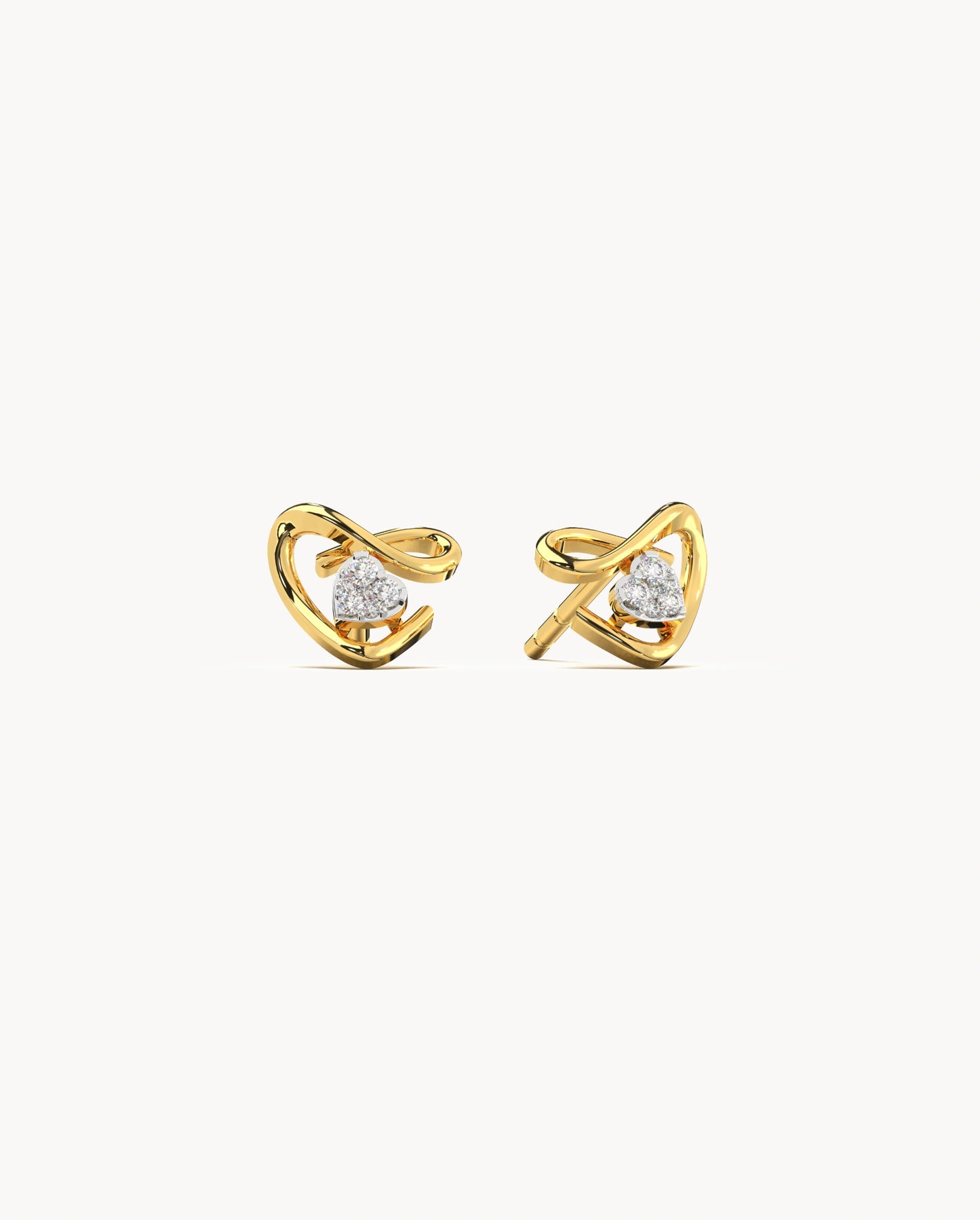Heart Glow Studs