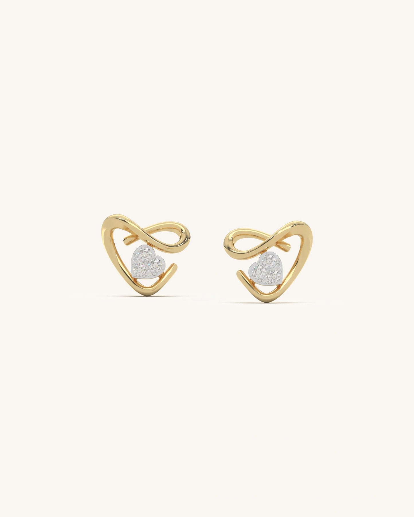 Heart Glow Studs