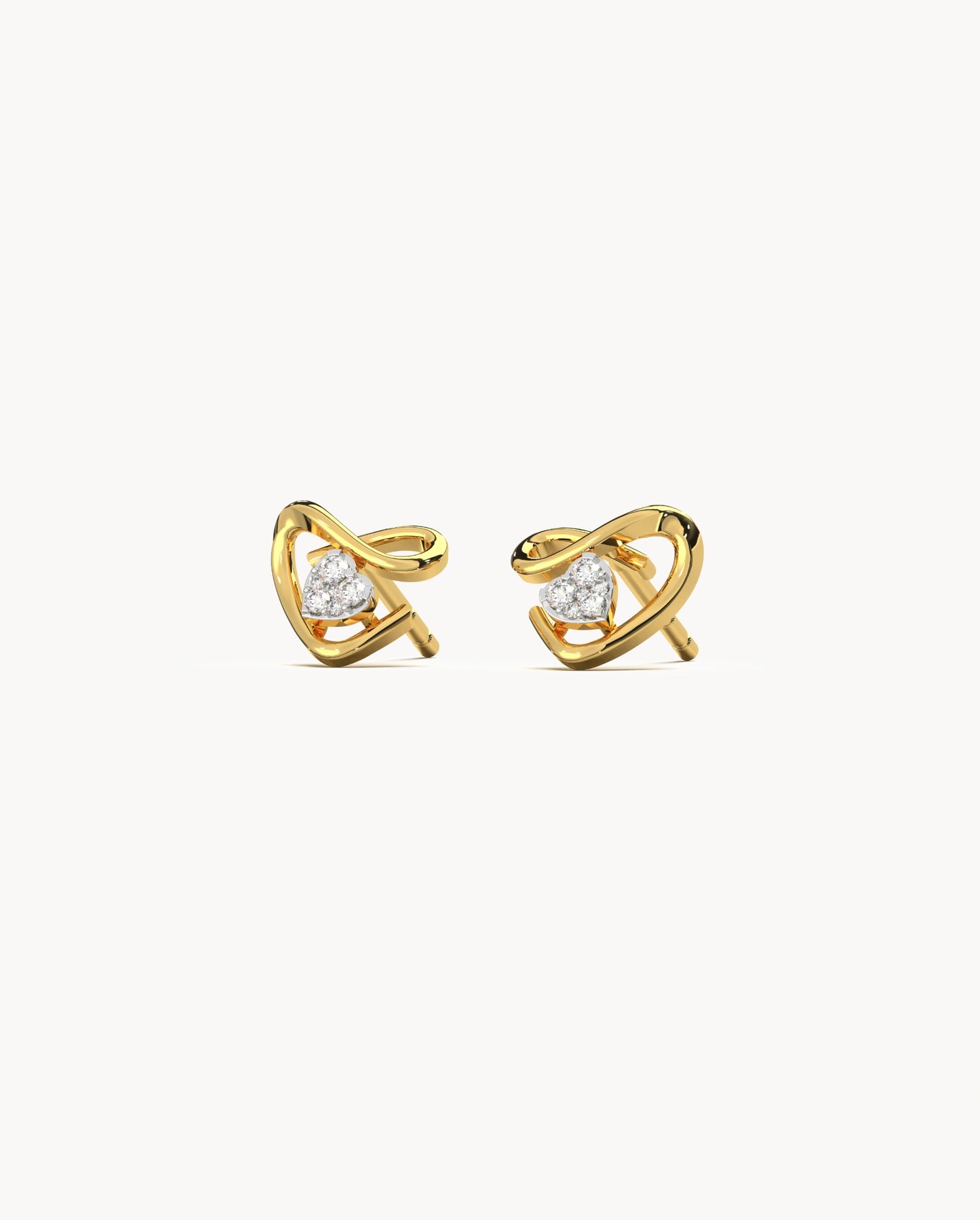 Heart Glow Studs