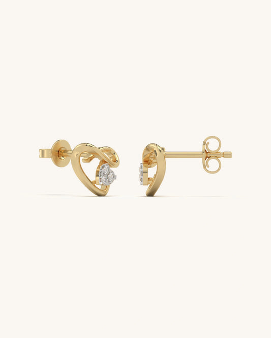 Heart Glow Studs