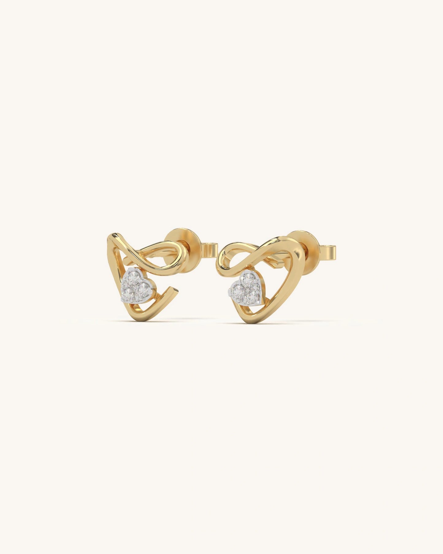 Heart Glow Studs