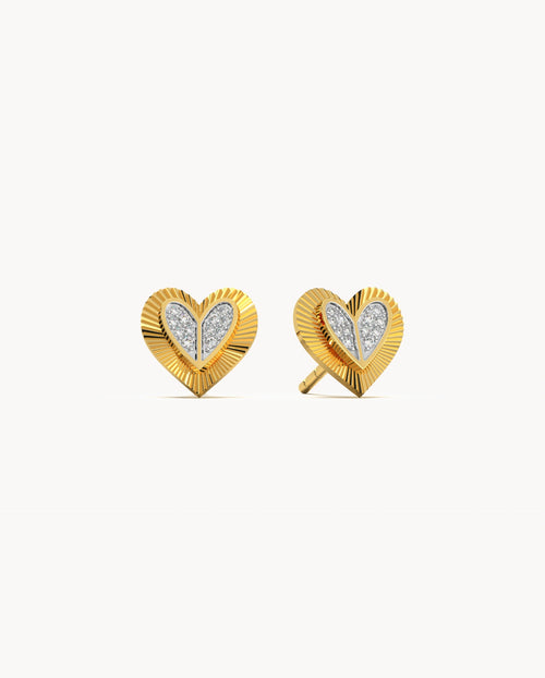 Heartfelt Sparkle Studs