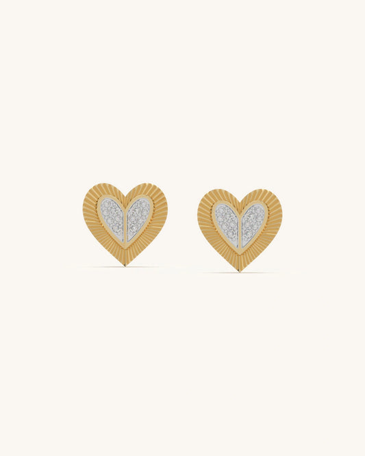 Heartfelt Sparkle Studs