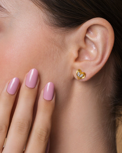 Heartfelt Sparkle Studs