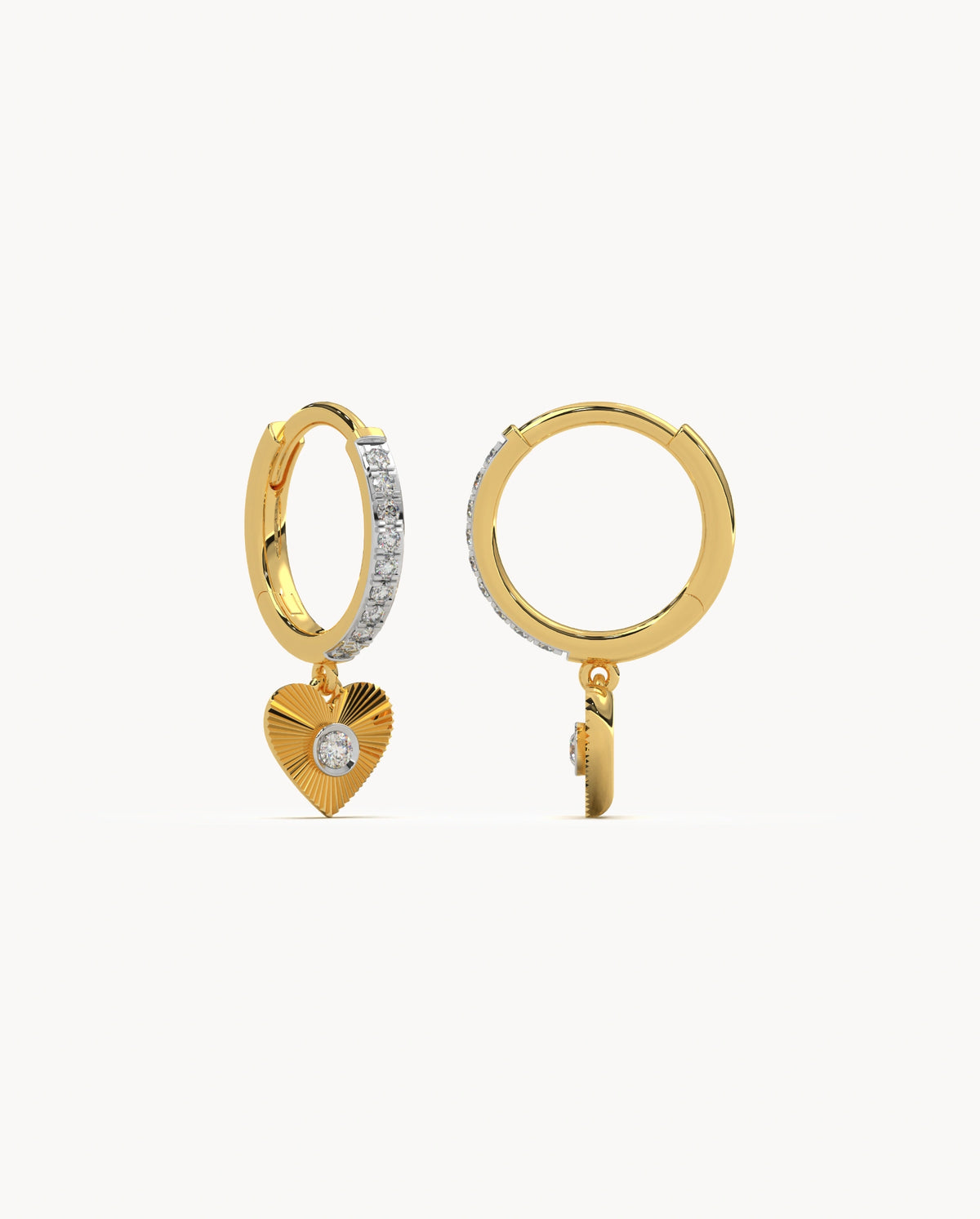 Heart Drop Hoops