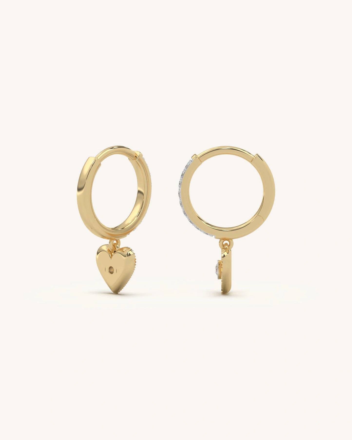 Heart Drop Hoops
