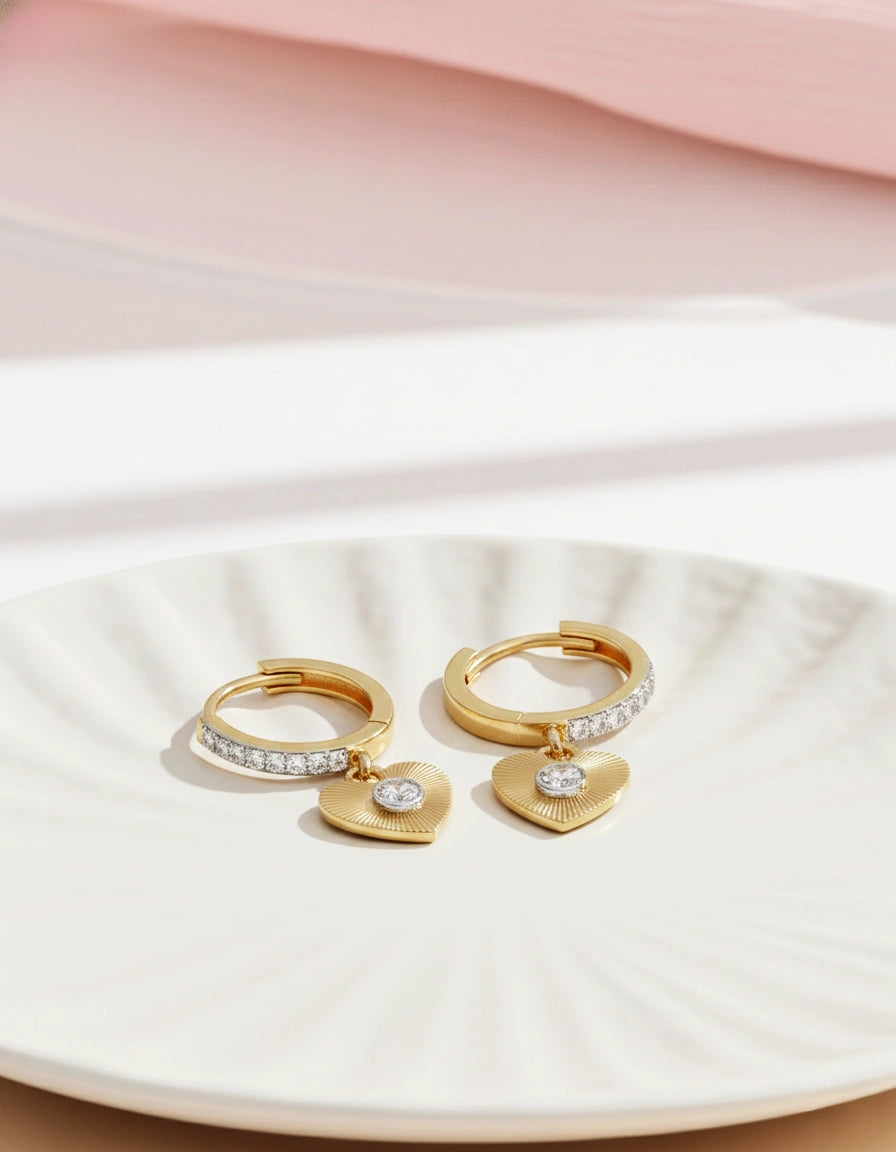 Heart Drop Hoops