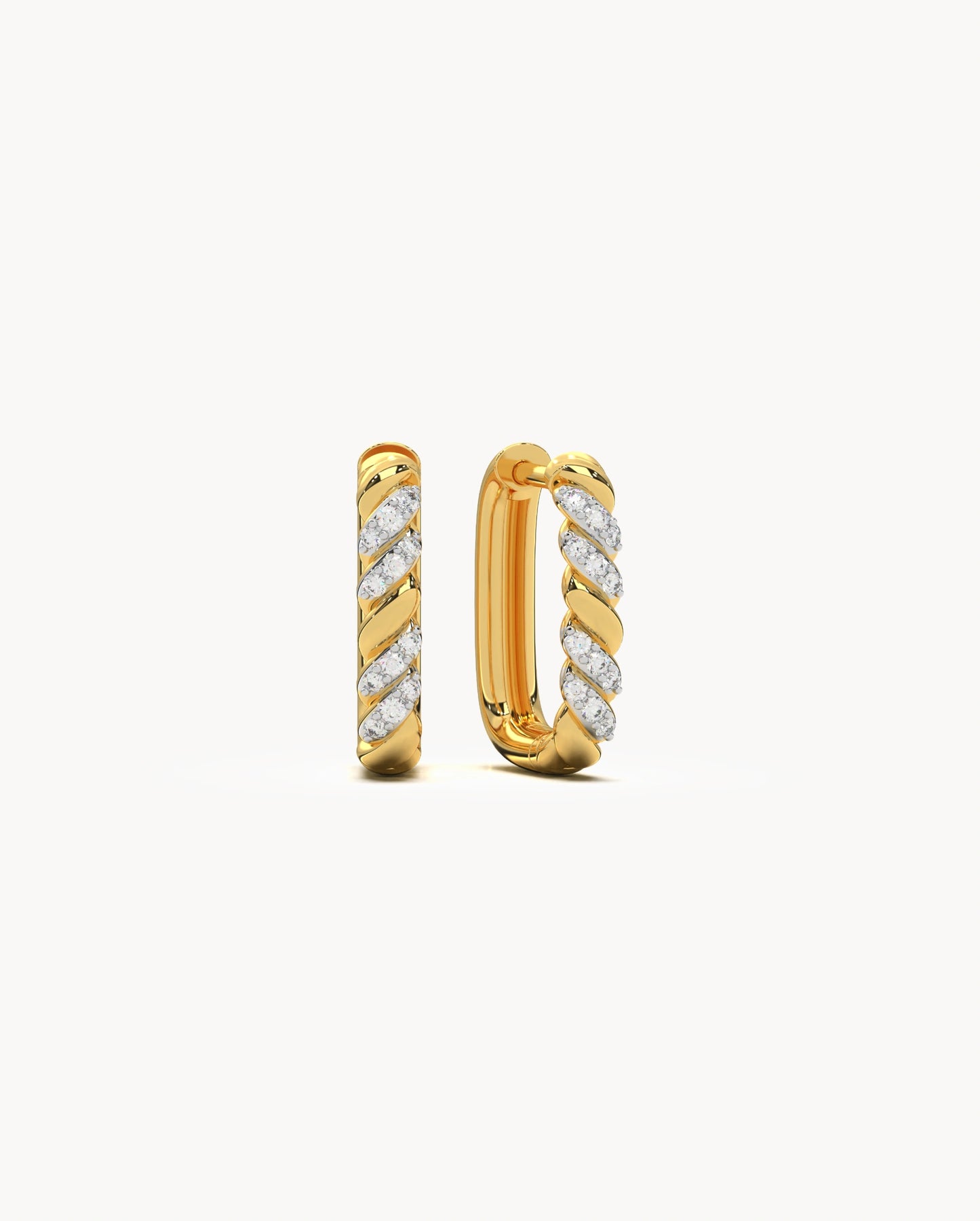 Rectangle Hoop Earrings