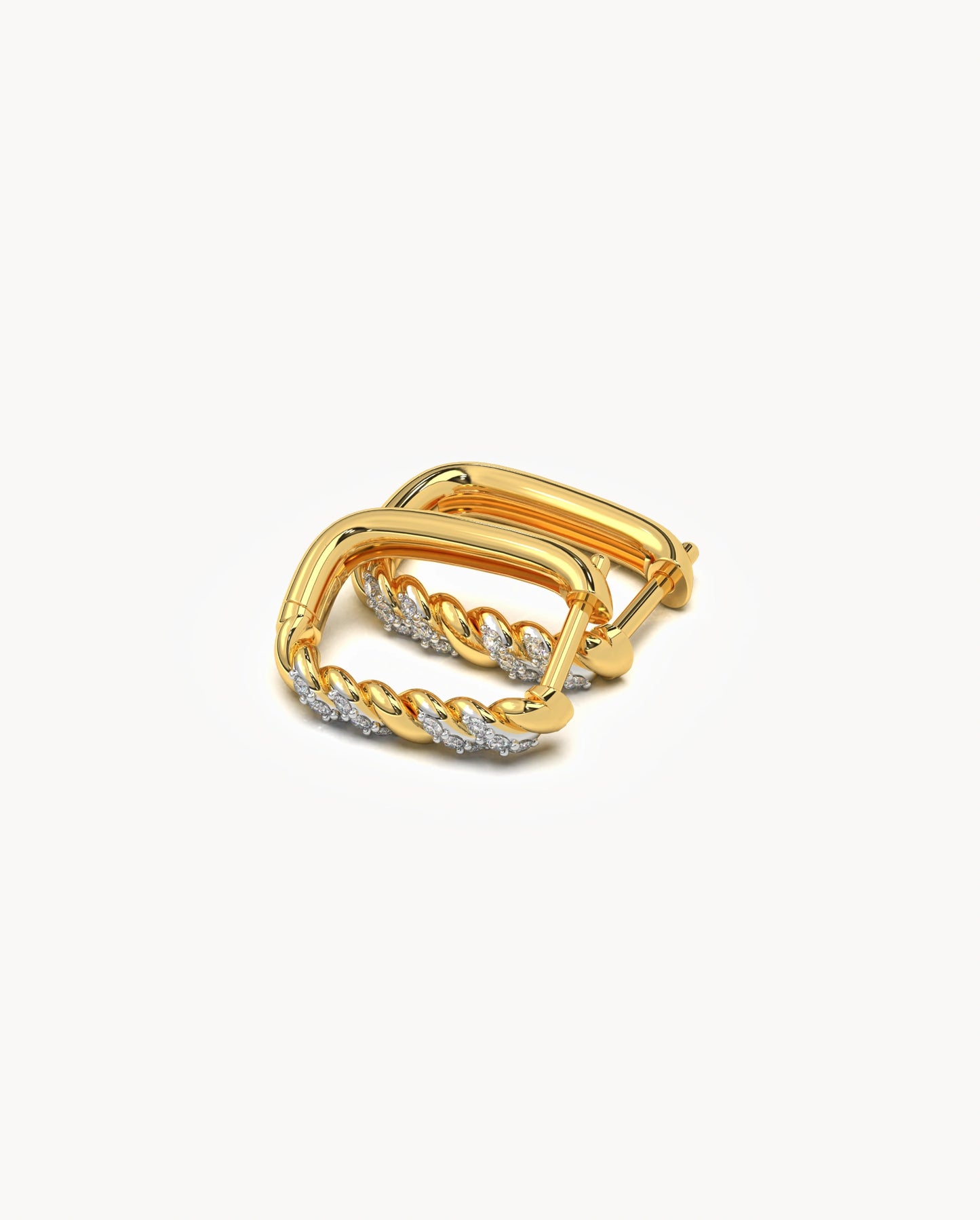 Rectangle Hoop Earrings