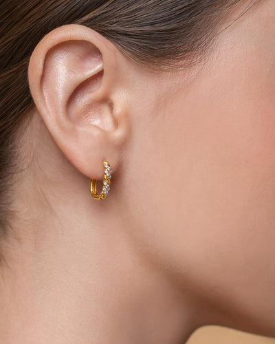 Rectangle Hoop Earrings