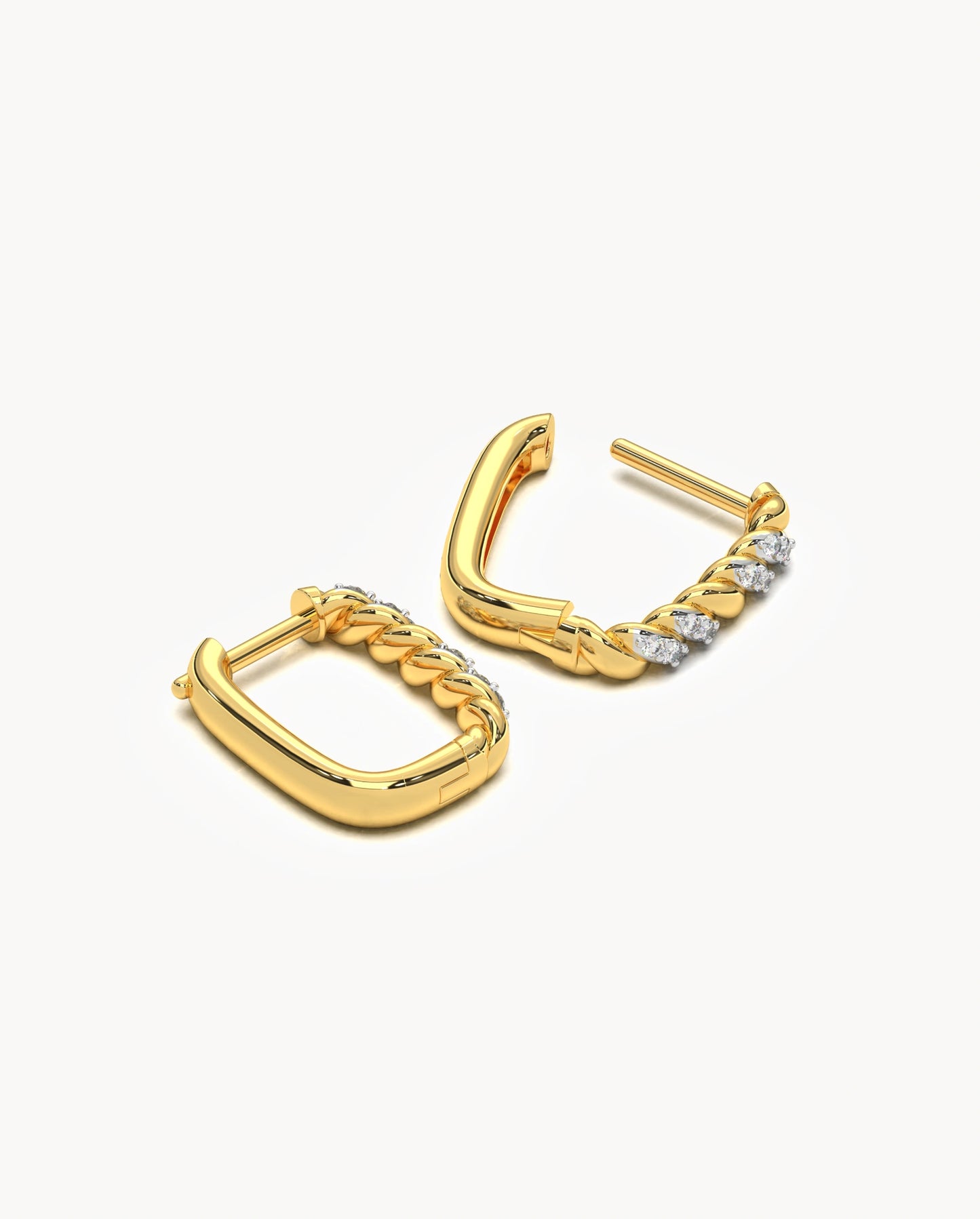 Rectangle Hoop Earrings